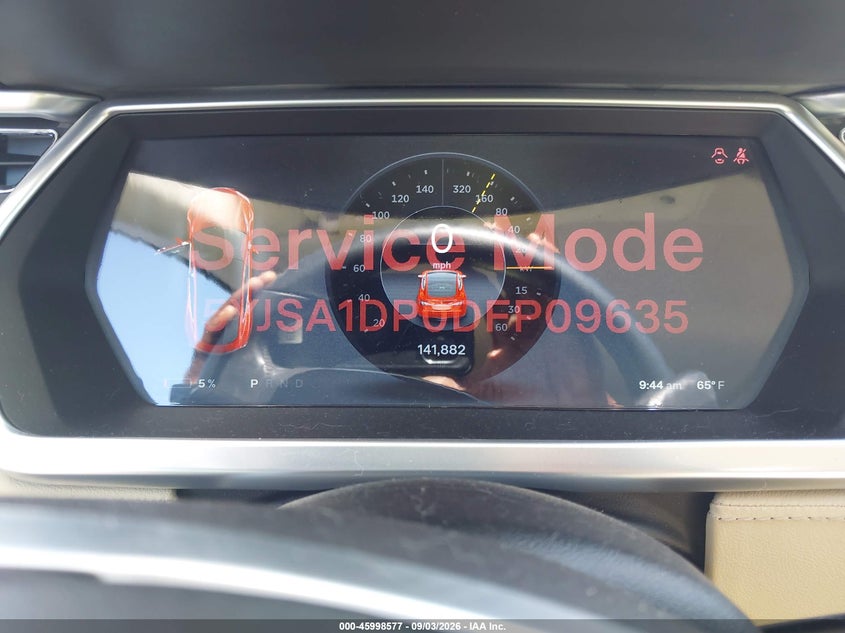 2013 Tesla Model s VIN 5YJSA1DP0DFP09635 IAAI salvage auction — LEFT REAR, Salvage Title, sold $3,050 on 2026-09-18 (photo 7)
