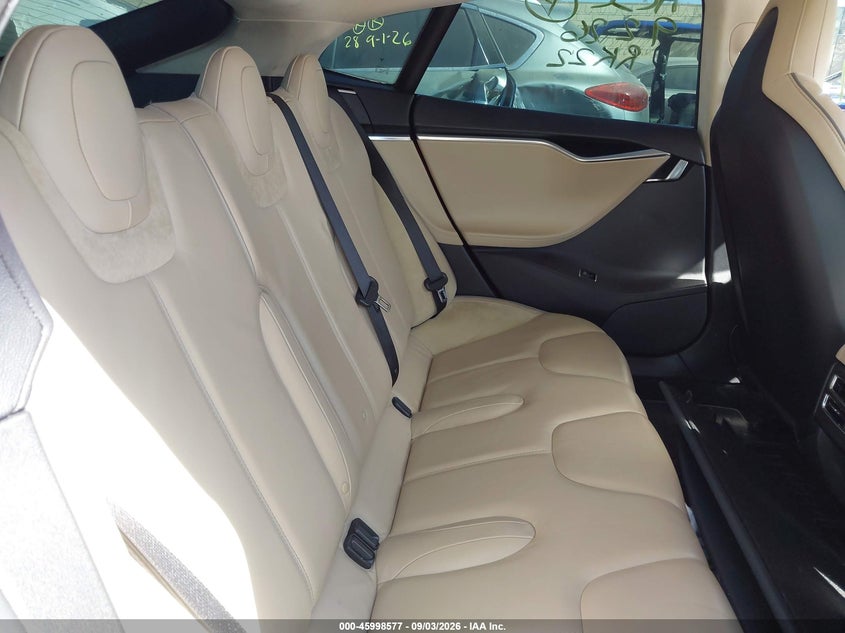 2013 Tesla Model s VIN 5YJSA1DP0DFP09635 IAAI salvage auction — LEFT REAR, Salvage Title, sold $3,050 on 2026-09-18 (photo 8)
