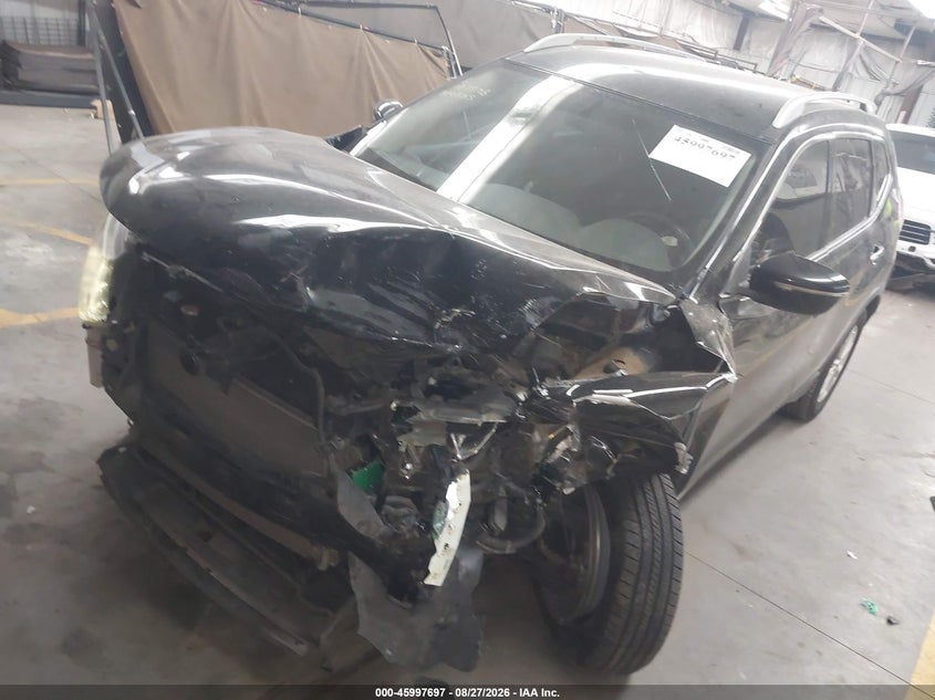 2014 Nissan Rogue VIN 5N1AT2MT9EC870505 IAAI salvage auction — FRONT END, Salvage Title, sold $475 on 2026-10-13 (photo 6)