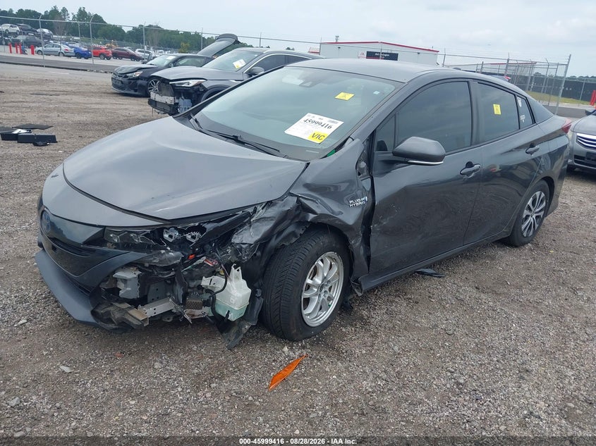 2021 Toyota Prius VIN JTDKAMFP1M3190218 IAAI salvage auction — FRONT END, Salvage Title, sold $6,100 on 2026-10-01 (photo 2)