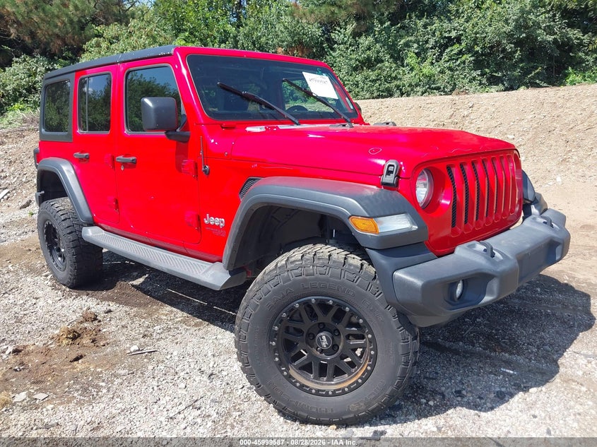 2020 Jeep Wrangler / VIN 1C4HJXDN2LW198287 — IAAI salvage auction photo