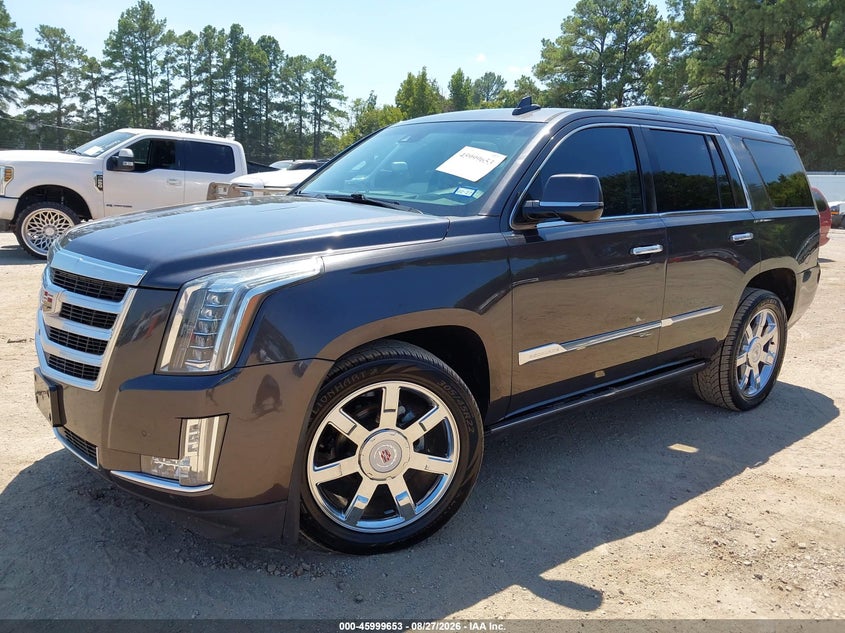 2015 Cadillac Escalade VIN 1GYS3NKJ8FR588697 IAAI salvage auction — FRONT END, Original (Texas), sold $5,975 on 2026-09-17 (photo 2)