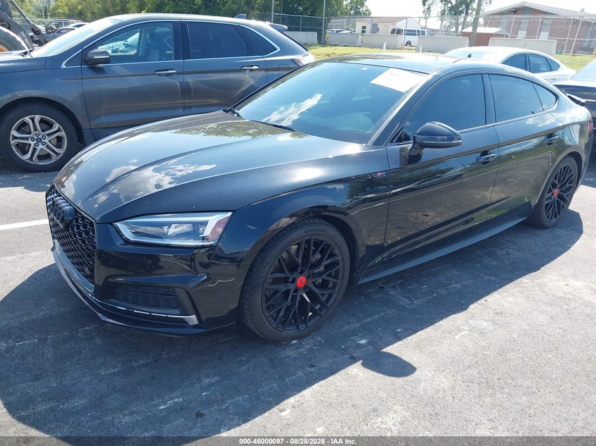 2018 Audi A5 VIN WAUENCF53JA133341 IAAI salvage auction — REAR END, Salvage Title, sold $12,650 on 2026-09-24 (photo 2)