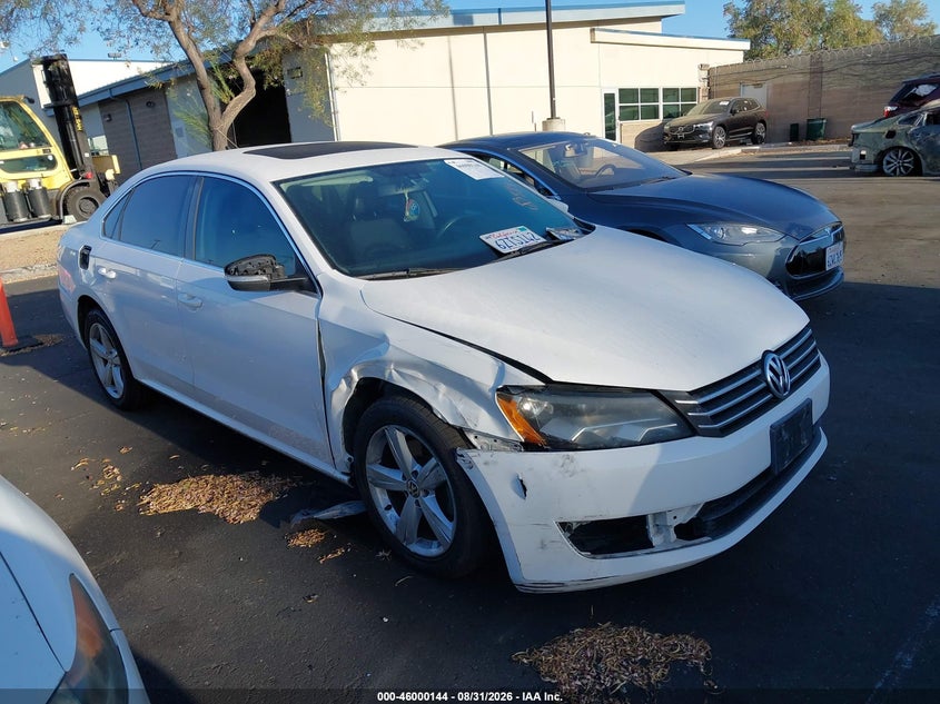 2013 Volkswagen Passat VIN 1VWBP7A39DC113341 IAAI salvage auction — RIGHT FRONT, Salvage Title, sold $1,050 on 2026-09-06 (photo 6)