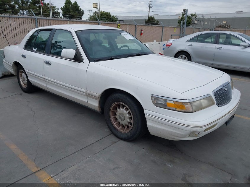 1997 Mercury Grand marquis VIN 2MELM75W3VX645952 IAAI salvage auction — NORMAL WEAR, Clear - Dealer Only (California), sold $150 on 2026-09-21 (photo 1)