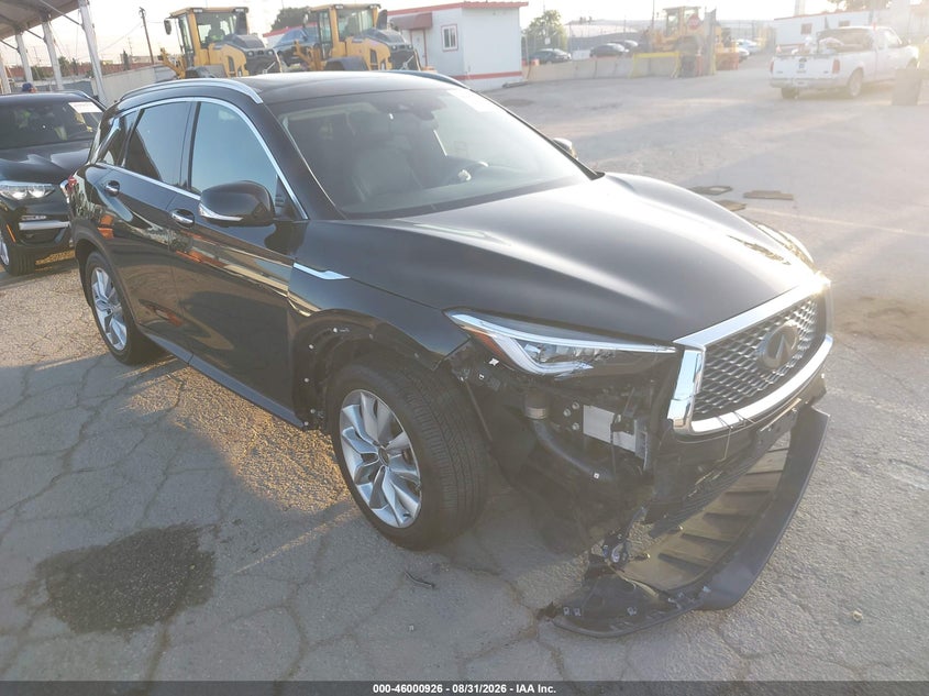 2020 Infiniti Qx50 VIN 3PCAJ5M18LF113136 IAAI salvage auction — RIGHT FRONT, Salvage (California), sold $5,575 on 2026-09-15 (photo 1)