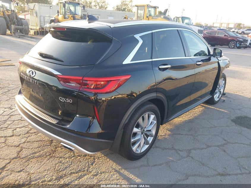 2020 Infiniti Qx50 VIN 3PCAJ5M18LF113136 IAAI salvage auction — RIGHT FRONT, Salvage (California), sold $5,575 on 2026-09-15 (photo 4)