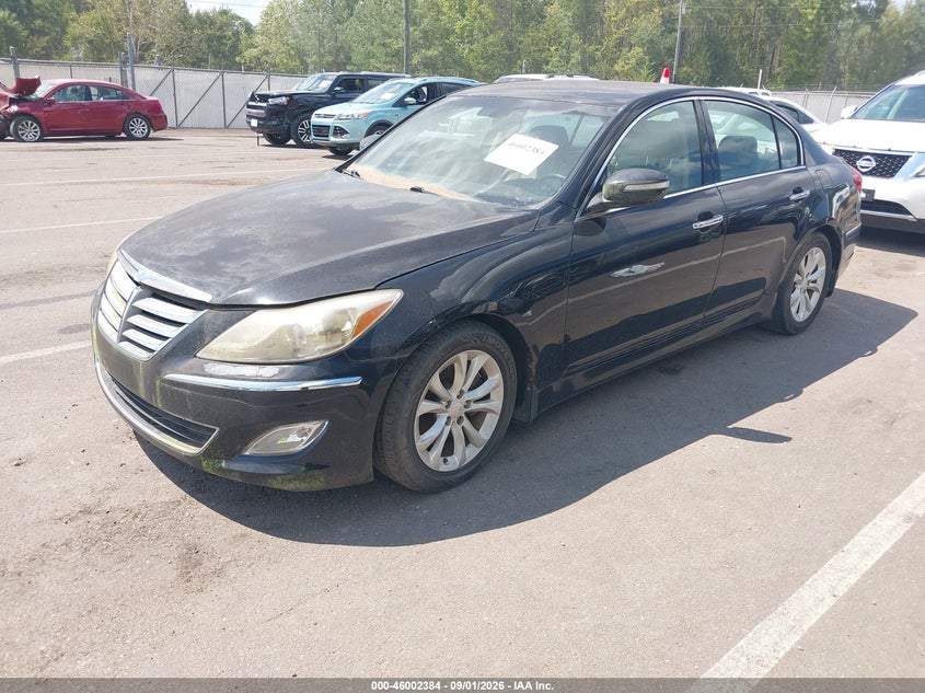 2012 Hyundai Genesis VIN KMHGC4DD5CU205560 IAAI salvage auction — UNDERCARRIAGE, Clear (Mississippi), sold $875 on 2026-09-24 (photo 2)