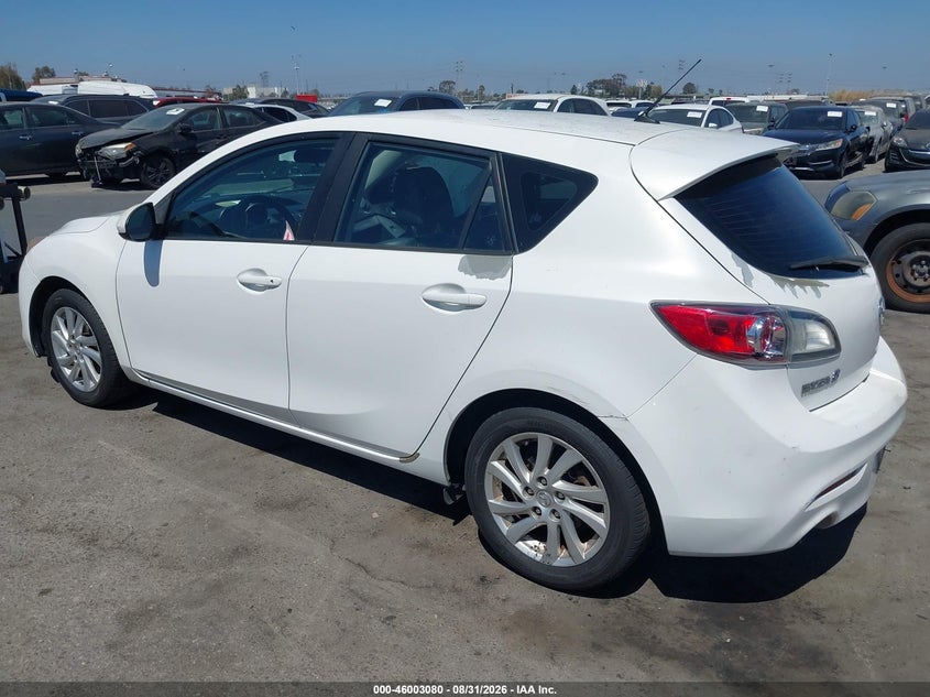 2012 Mazda 3 VIN JM1BL1M84C1550290 IAAI salvage auction — RIGHT SIDE, Salvage (California), sold $675 on 2026-09-11 (photo 3)