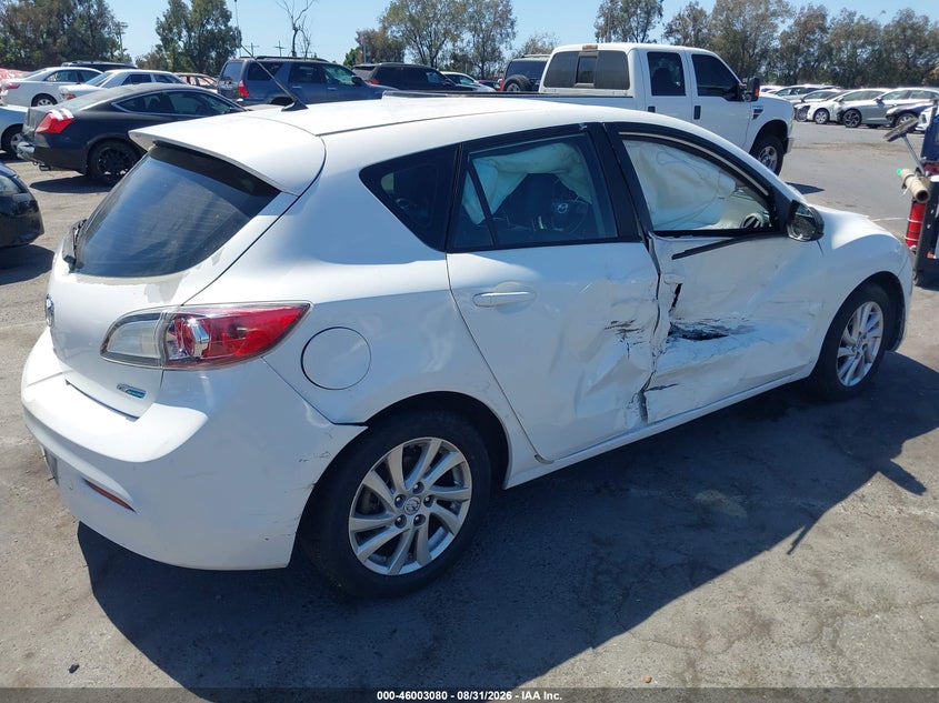 2012 Mazda 3 VIN JM1BL1M84C1550290 IAAI salvage auction — RIGHT SIDE, Salvage (California), sold $675 on 2026-09-11 (photo 4)