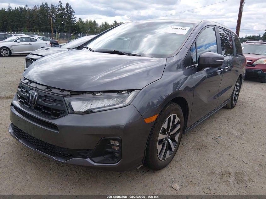2025 Honda Odyssey VIN 5FNRL6H62SB073983 IAAI salvage auction — RIGHT FRONT, Enterprise Vehicles Clear Only (California), sold $22,650 on 2026-09-02 (photo 2)