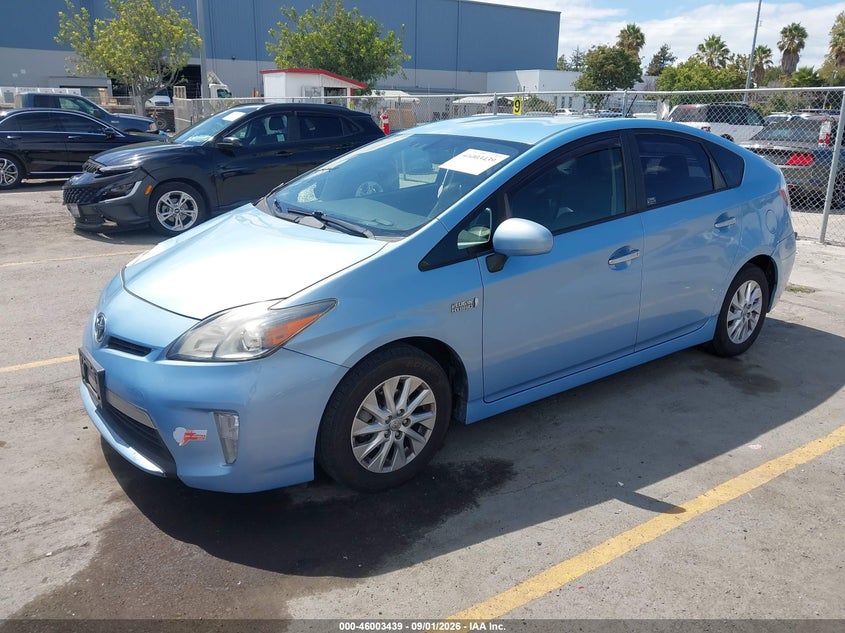 2014 Toyota Prius VIN JTDKN3DP7E3063010 IAAI salvage auction — RIGHT FRONT, Wait Title, sold $4,950 on 2026-10-06 (photo 2)
