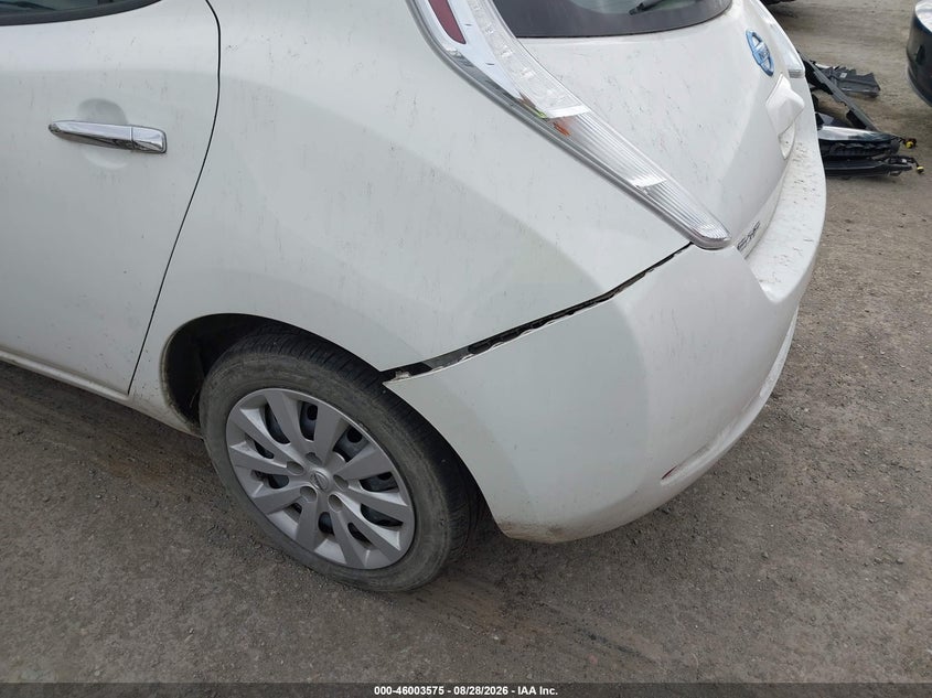 2013 Nissan Leaf VIN 1N4AZ0CPXDC402105 IAAI salvage auction — NORMAL WEAR, Clear - Dealer Only (California), sold $575 on 2026-09-11 (photo 6)