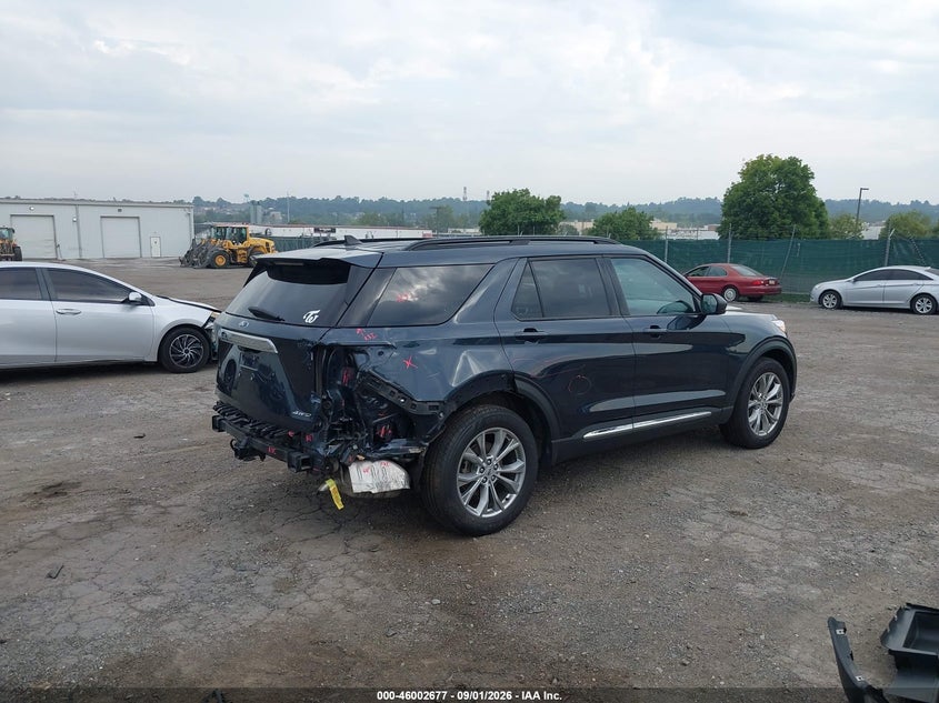 2023 Ford Explorer VIN 1FMSK8DH6PGC25067 IAAI salvage auction — REAR END, Salvage Title, sold $11,500 on 2026-10-09 (photo 4)