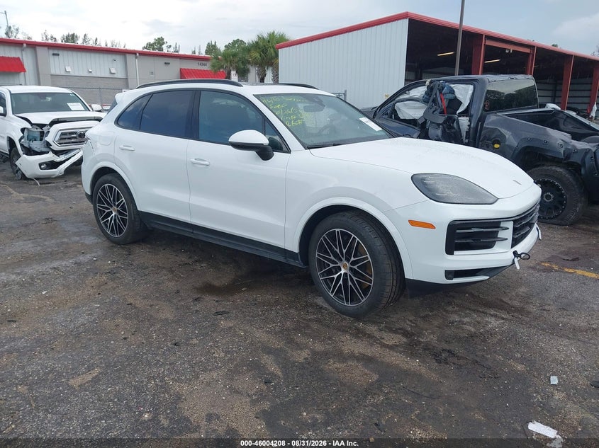 2024 Porsche Cayenne VIN WP1AA2AY8RDA03640 IAAI salvage auction — LEFT SIDE, Wait Title, sold $34,950 on 2026-09-28 (photo 1)