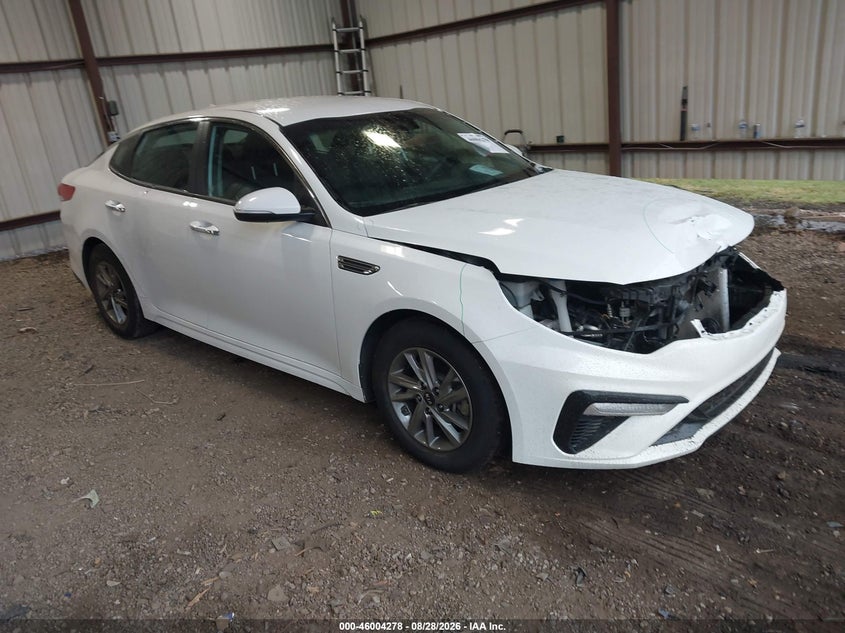 2019 Kia Optima VIN 5XXGT4L36KG325210 IAAI salvage auction — FRONT END, Salvage Title, sold $0 on 2026-10-04 (photo 1)