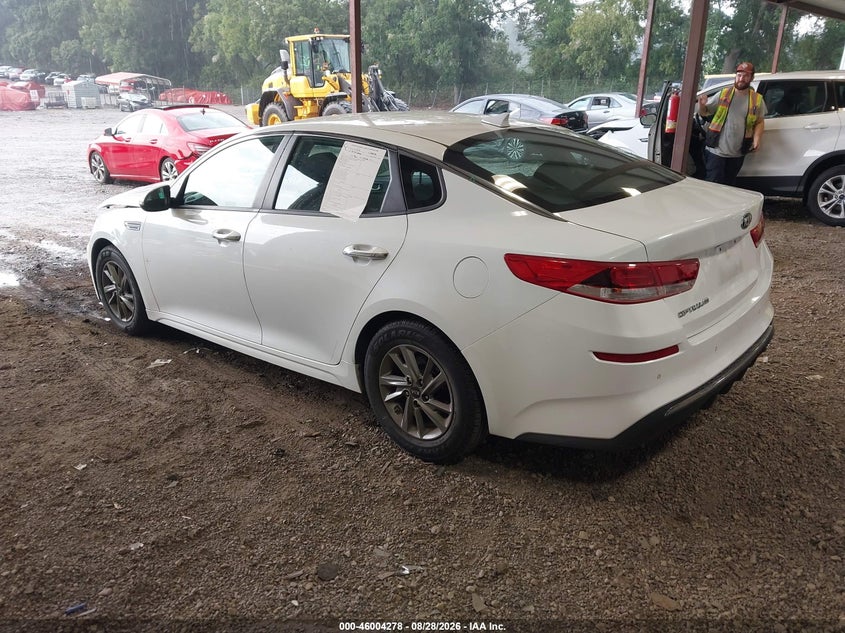 2019 Kia Optima VIN 5XXGT4L36KG325210 IAAI salvage auction — FRONT END, Salvage Title, sold $0 on 2026-10-04 (photo 3)