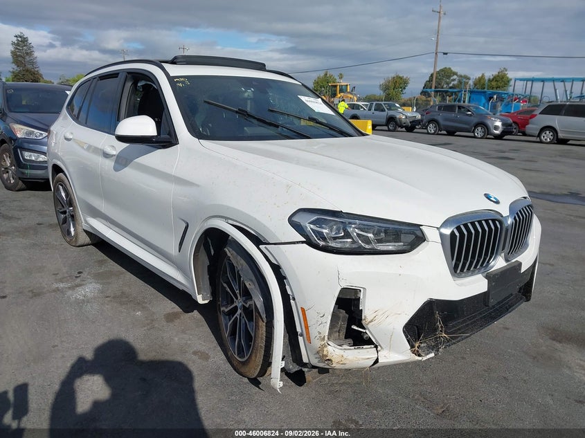 2022 BMW X3 VIN 5UX53DP06N9K84424 — IAAI salvage auction photo