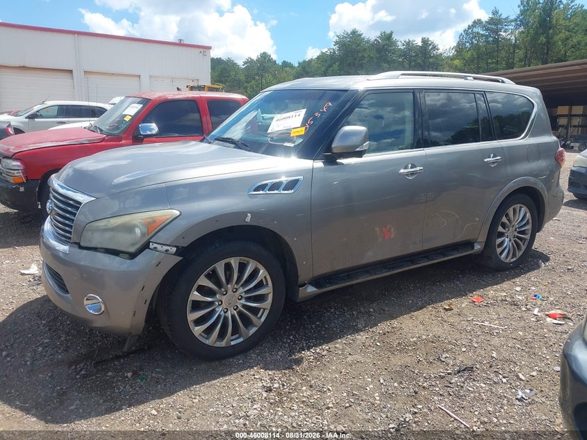 2012 Infiniti Qx56 VIN JN8AZ2NE7C9015349 IAAI salvage auction — NORMAL WEAR, Clear (Alabama), sold $650 on 2026-09-19 (photo 2)