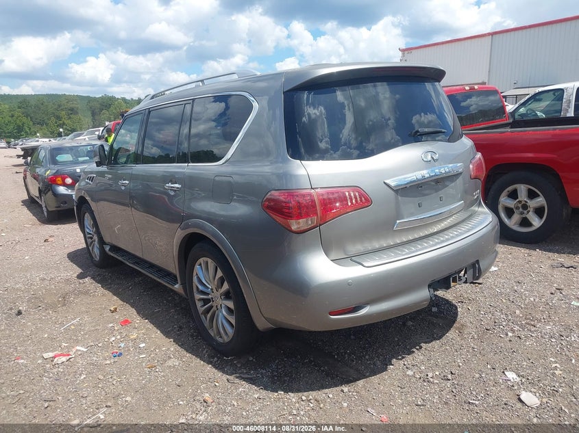 2012 Infiniti Qx56 VIN JN8AZ2NE7C9015349 IAAI salvage auction — NORMAL WEAR, Clear (Alabama), sold $650 on 2026-09-19 (photo 3)