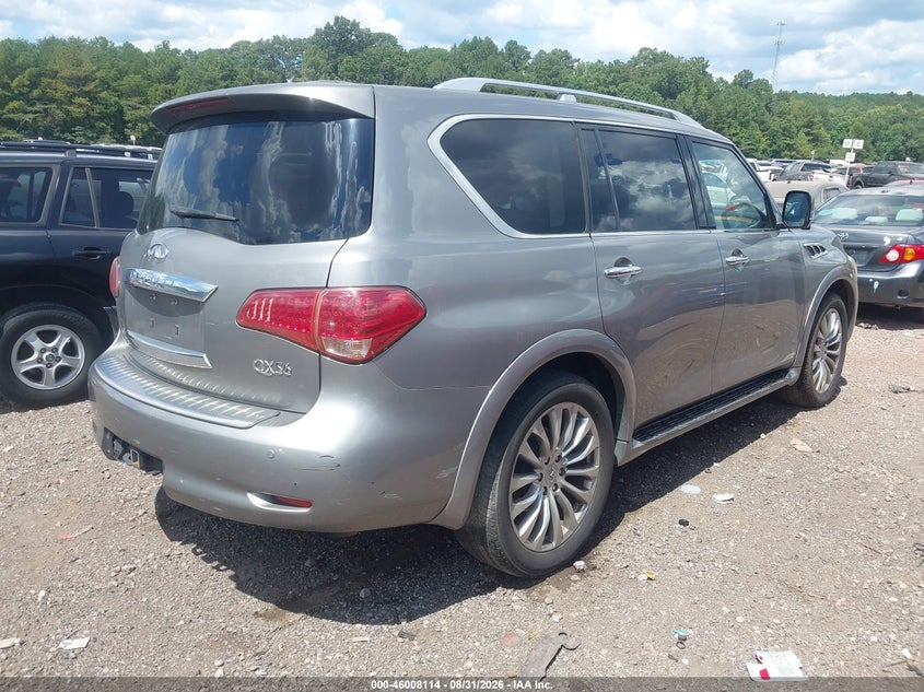 2012 Infiniti Qx56 VIN JN8AZ2NE7C9015349 IAAI salvage auction — NORMAL WEAR, Clear (Alabama), sold $650 on 2026-09-19 (photo 4)