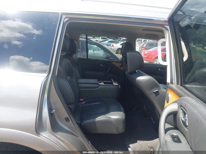 2012 Infiniti Qx56 VIN JN8AZ2NE7C9015349 IAAI salvage auction — NORMAL WEAR, Clear (Alabama), sold $650 on 2026-09-19 (photo 8)