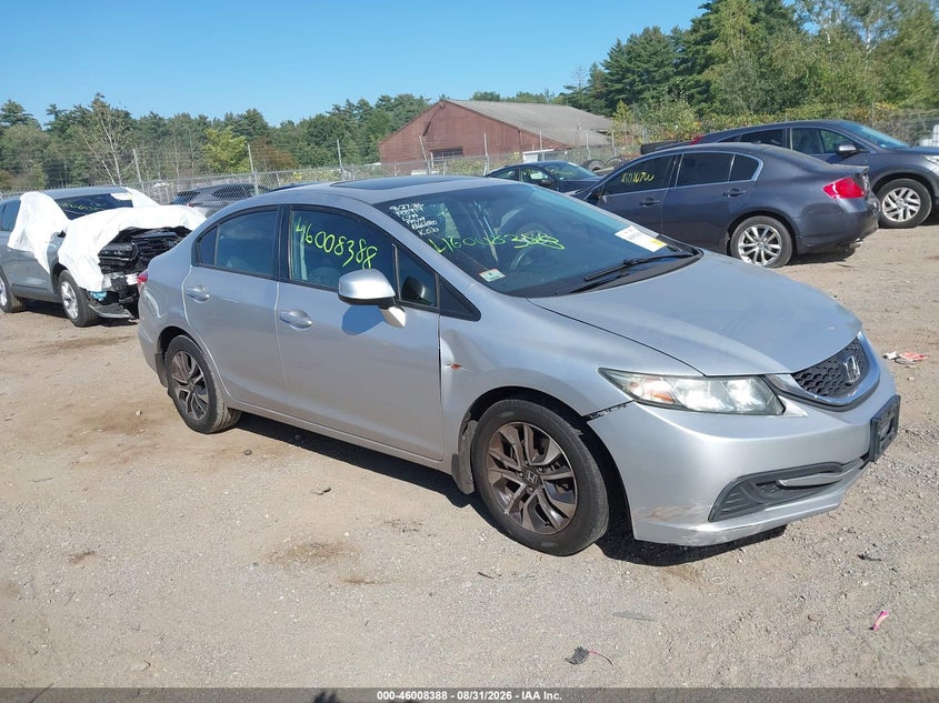 2013 Honda Civic VIN 19XFB2F8XDE208820 IAAI salvage auction — SIDE, Wait Title, sold $675 on 2026-10-03 (photo 1)