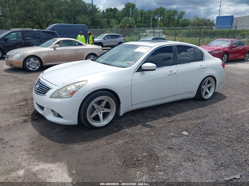 2013 Infiniti G VIN JN1CV6AP4DM305516 IAAI salvage auction — REAR END, Wait Title, sold $1,400 on 2026-09-16 (photo 2)