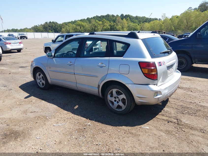 2005 Pontiac Vibe VIN 5Y2SL63805Z404049 IAAI salvage auction — REAR END, Salvage (Mississippi), sold $1,100 on 2026-09-28 (photo 3)