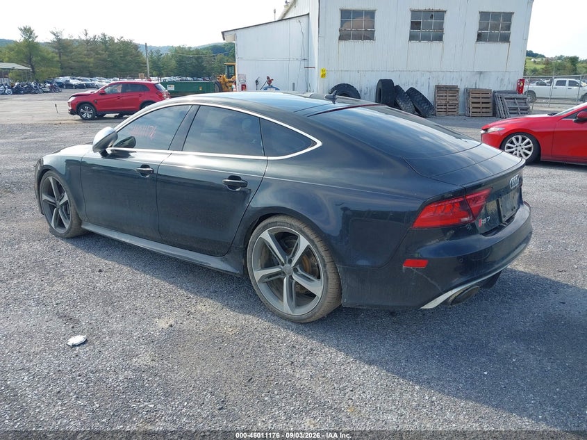 2014 Audi Rs7 VIN WUAW2AFC6EN904881 IAAI salvage auction — LEFT FRONT, Wait Title, sold $11,150 on 2026-09-30 (photo 3)