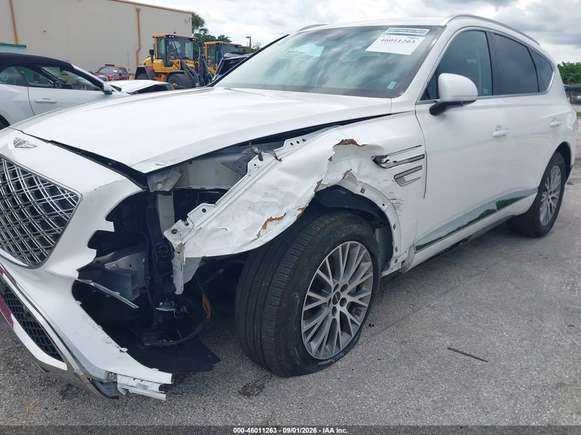 2026 Genesis Gv80 VIN KMUHFESB7TU329348 IAAI salvage auction — LEFT FRONT, Salvage Title, sold $15,600 on 2026-09-06 (photo 6)