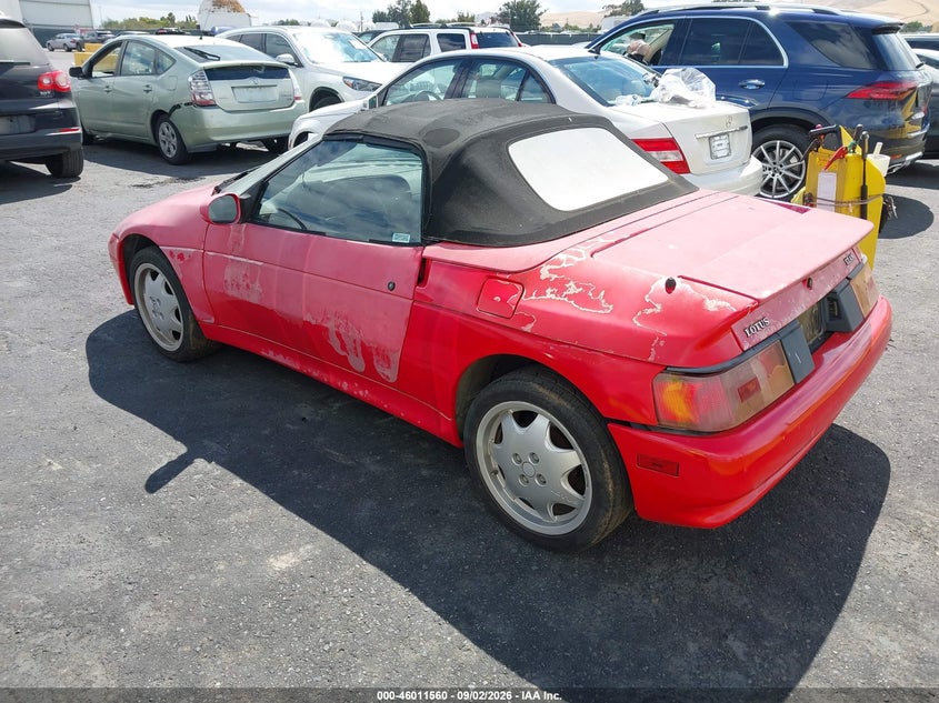 1991 Lotus Elan VIN SCCGA36B0MHF37398 IAAI salvage auction — NORMAL WEAR, Clear - Dealer Only (California), sold $2,250 on 2026-09-17 (photo 3)