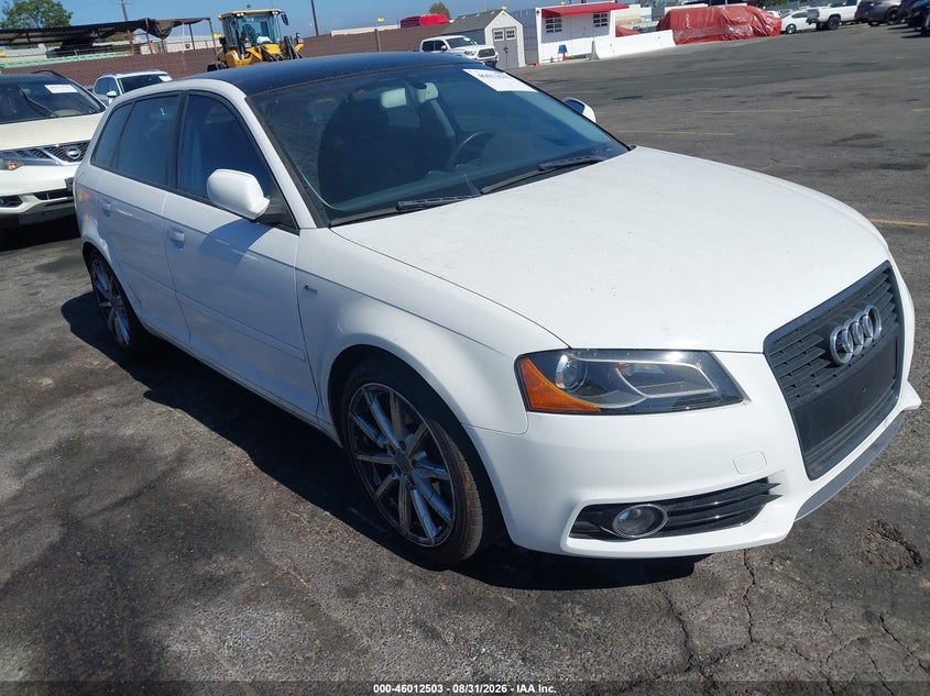 2011 Audi A3 VIN WAUKEAFM7BA033503 IAAI salvage auction — SIDE, Salvage (California), sold $1,250 on 2026-09-12 (photo 1)