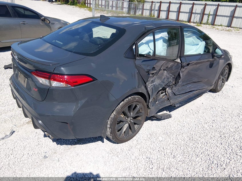 2026 Toyota Corolla VIN 5YFS4MCE2TP256260 IAAI salvage auction — Right Side, Salvage, sold $7,625 on 2026-10-15 (photo 4)