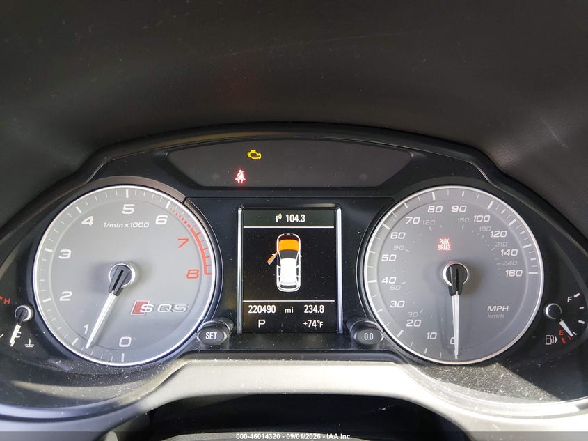 2016 Audi Sq5 VIN WA1CCAFP7GA014863 IAAI salvage auction — NORMAL WEAR, Clear - Dealer Only (California), sold $2,200 on 2026-09-28 (photo 7)