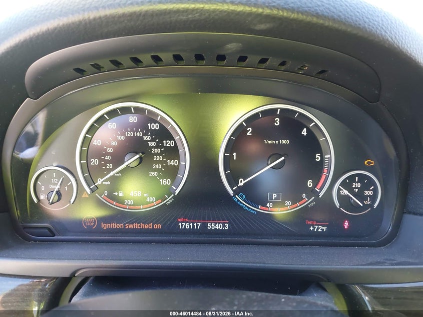 2014 BMW 5 series VIN WBAFV3C57ED684675 IAAI salvage auction — NORMAL WEAR, Clear (Massachusetts), sold $2,625 on 2026-09-11 (photo 7)