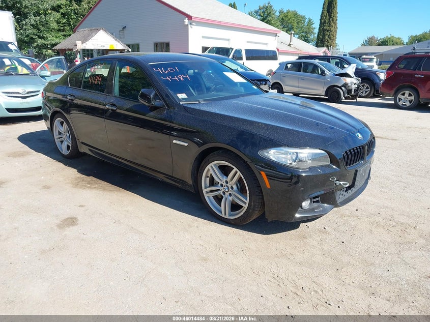 2014 BMW 5 series VIN WBAFV3C57ED684675 IAAI salvage auction — NORMAL WEAR, Clear (Massachusetts), sold $2,625 on 2026-09-11 (photo 1)