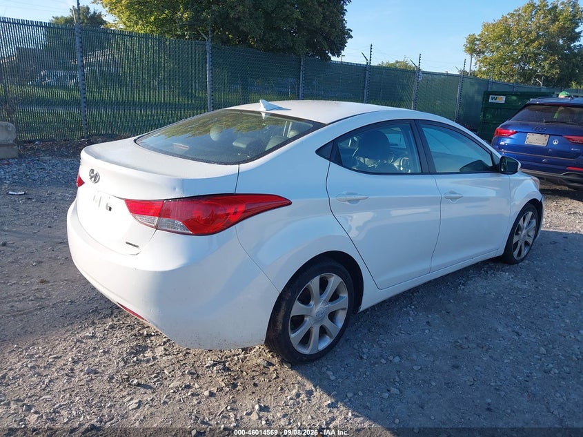 2011 Hyundai Elantra VIN 5NPDH4AE5BH018883 IAAI salvage auction — NORMAL WEAR, Clear (Pennsylvania), sold $0 on 2026-09-27 (photo 4)
