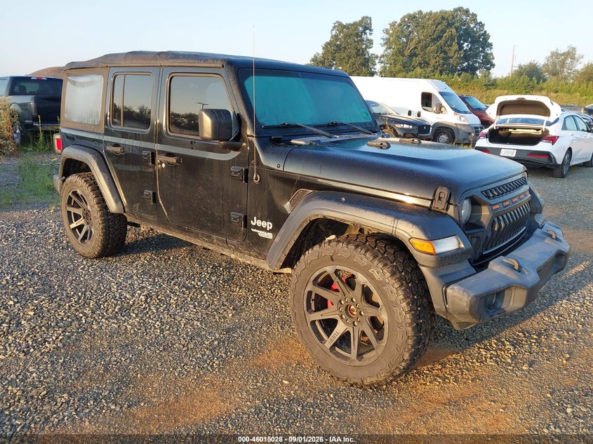 2018 Jeep Wrangler / VIN 1C4HJXDG4JW167623 — IAAI salvage auction photo