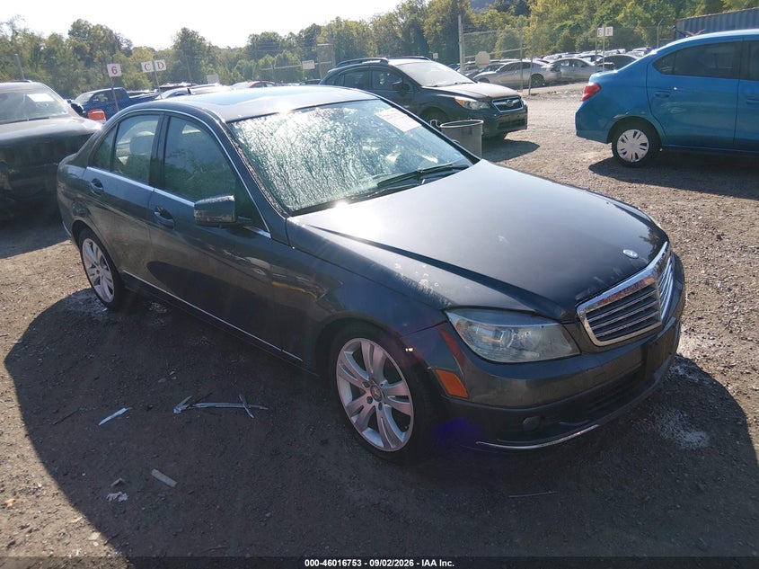 2011 Mercedes-benz C class VIN WDDGF8BB0BR163245 IAAI salvage auction — REAR END, Clear (Virginia), sold $1,050 on 2026-10-05 (photo 1)
