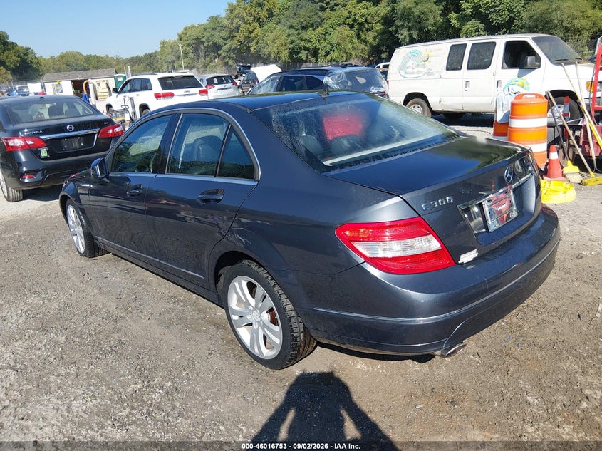2011 Mercedes-benz C class VIN WDDGF8BB0BR163245 IAAI salvage auction — REAR END, Clear (Virginia), sold $1,050 on 2026-10-05 (photo 3)