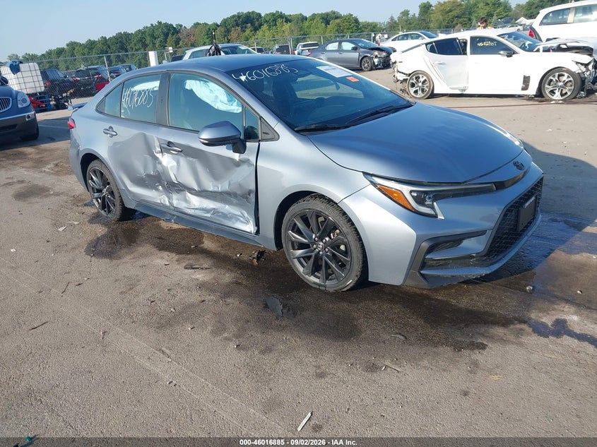 2023 Toyota Corolla VIN 5YFS4MCE8PP143029 IAAI salvage auction — SIDE, Wait Title, sold $8,100 on 2026-10-14 (photo 1)