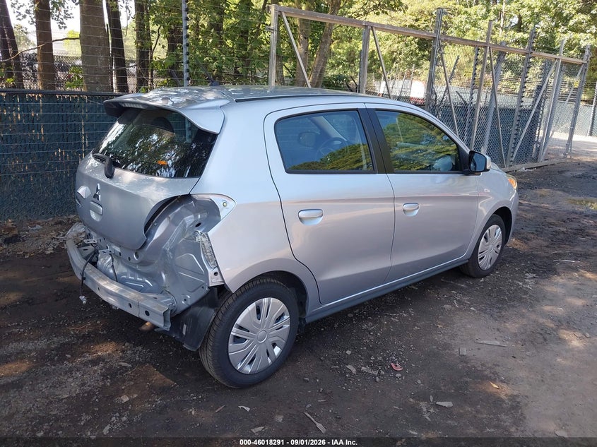 2024 Mitsubishi Mirage VIN ML32AUHJ7RH001609 IAAI salvage auction — REAR END, Enterprise Vehicles Clear Only (Florida), sold $5,500 on 2026-09-04 (photo 4)