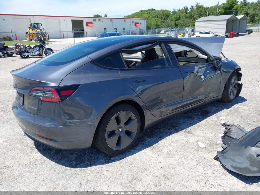 2022 Tesla Model 3 VIN 5YJ3E1EB5NF184147 IAAI salvage auction — FRONT END, Salvage Title, sold $4,450 on 2026-10-10 (photo 4)