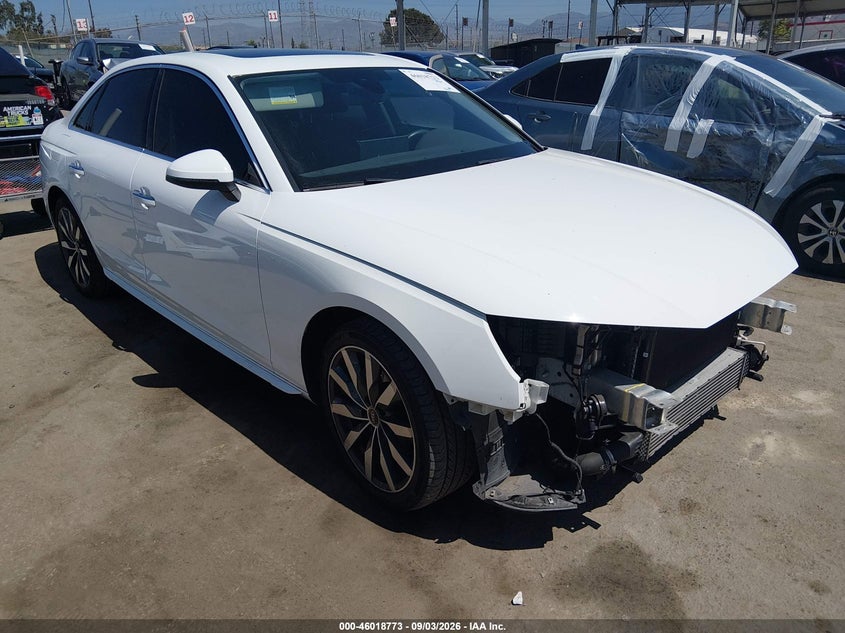 2023 Audi A4 VIN WAUABAF4XPN012312 — IAAI salvage auction photo