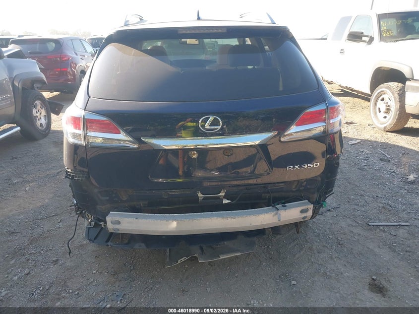 2015 Lexus RX VIN 2T2BK1BA0FC316992 IAAI salvage auction — Rear, Clear, sold $7,800 on 2026-10-14 (photo 6)