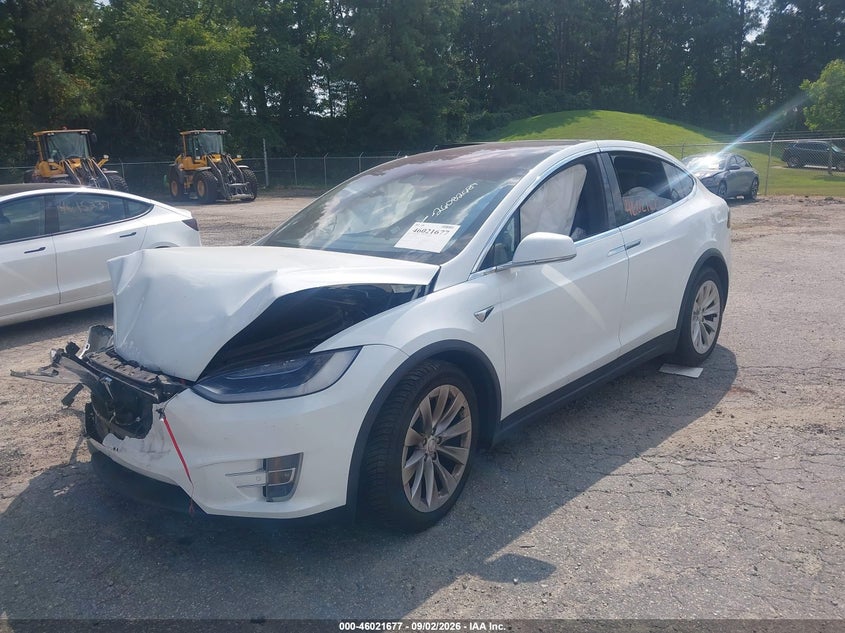 2018 Tesla Model X VIN 5YJXCBE29JF114027 IAAI salvage auction — FRONT END, Wait Title, sold $3,750 on 2026-10-08 (photo 2)