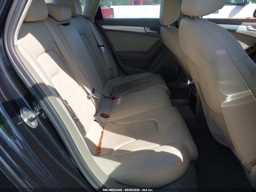 2012 Audi A4 VIN WAUBFAFL5CN005164 IAAI salvage auction — NORMAL WEAR, Clear-Dealer Only (North Carolina), sold $300 on 2026-10-05 (photo 8)