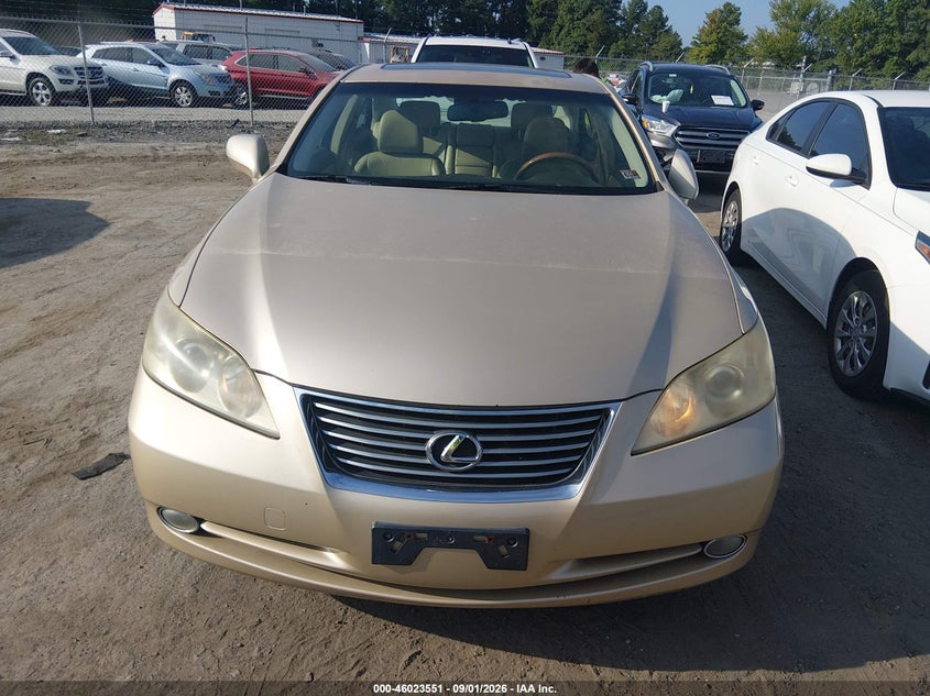 2007 Lexus ES VIN JTHBJ46G272148584 IAAI salvage auction — NORMAL WEAR, Clear (Virginia), sold $0 on 2026-09-27 (photo 6)