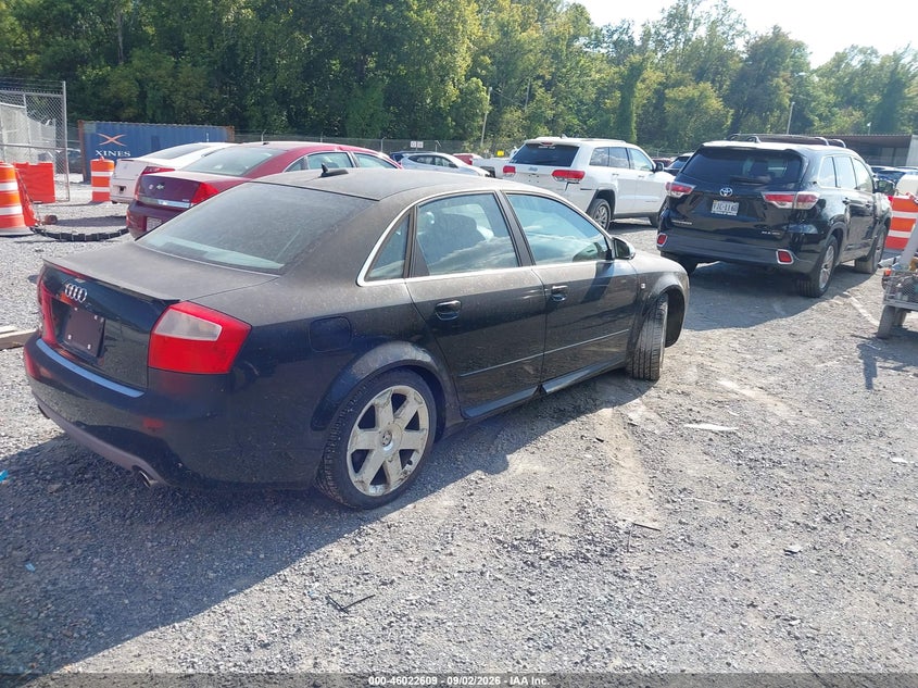 2005 Audi S4 VIN WAUPL68E25A037073 IAAI salvage auction — MECHANICAL, Clear (Virginia), sold $25 on 2026-10-02 (photo 4)